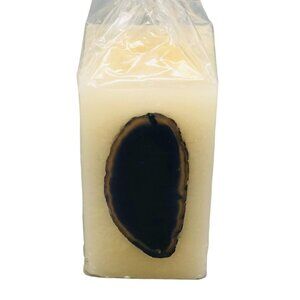 Jasmim rectangle amethyst imbedded white  new open bag made in Brazil  6x3" READ